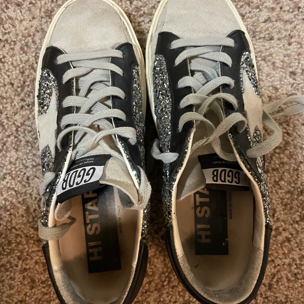 Golden Goose High Star Glitter